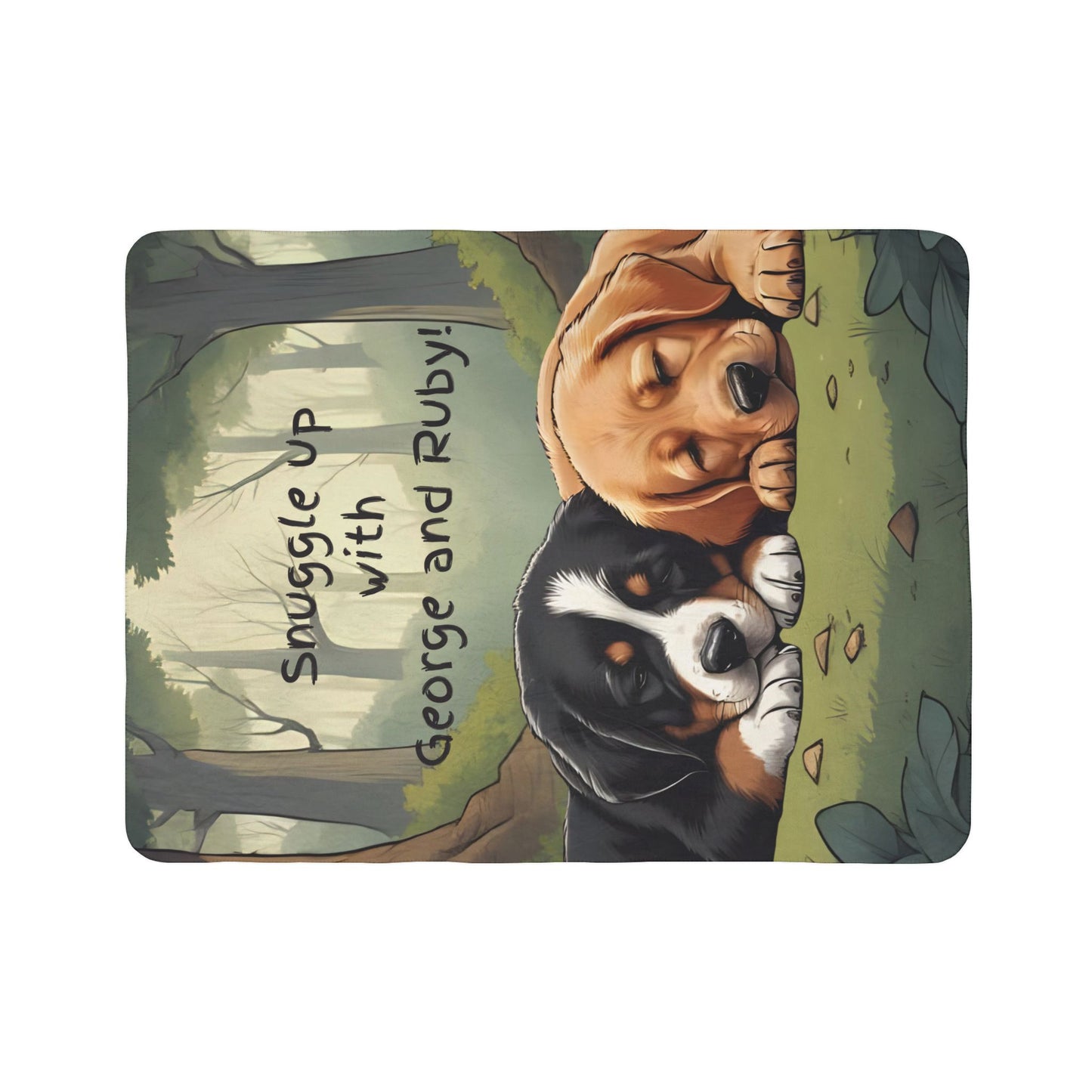 Character Fleece Blanket - Snuggle up with George and Ruby