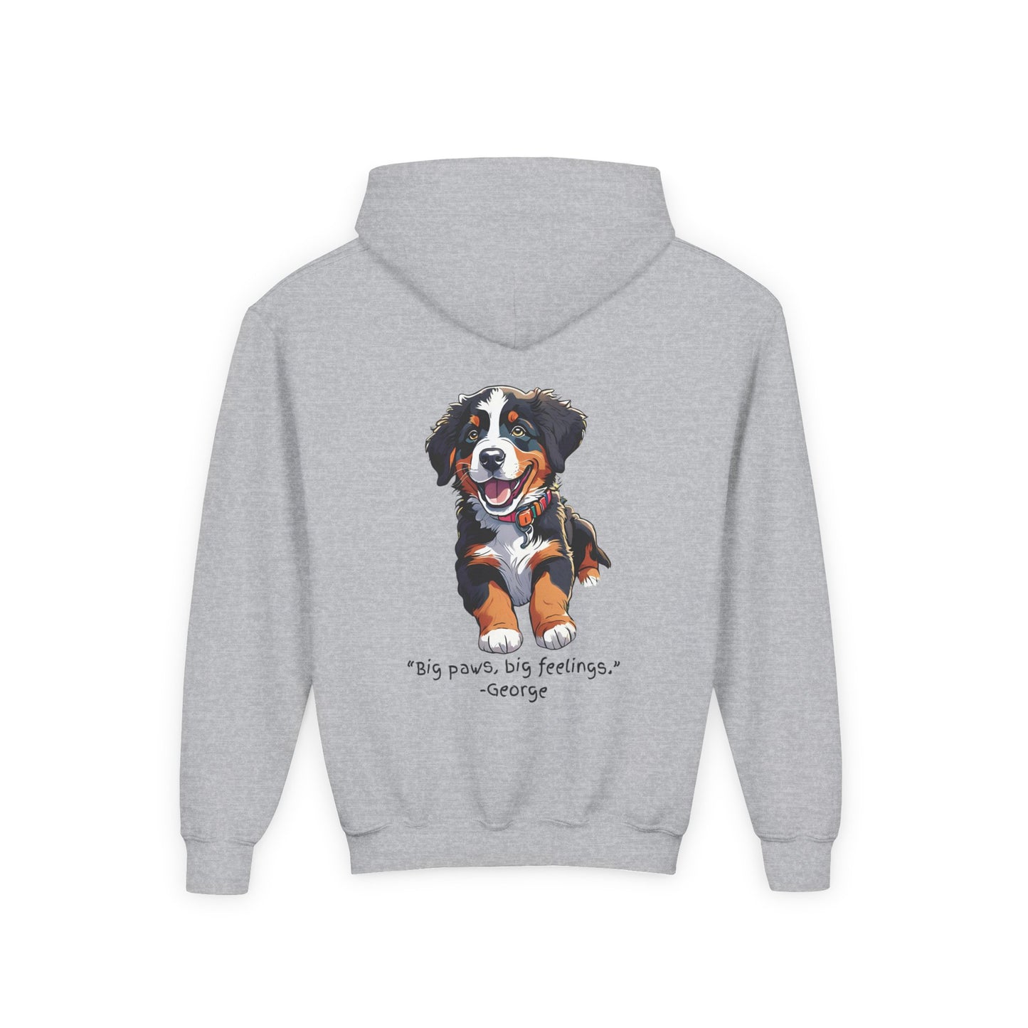 Youth Hoodie featuring George from "The Adventures of George and Ruby," SEL Quote Sweatshirt, George and Ruby Inspired Apparel