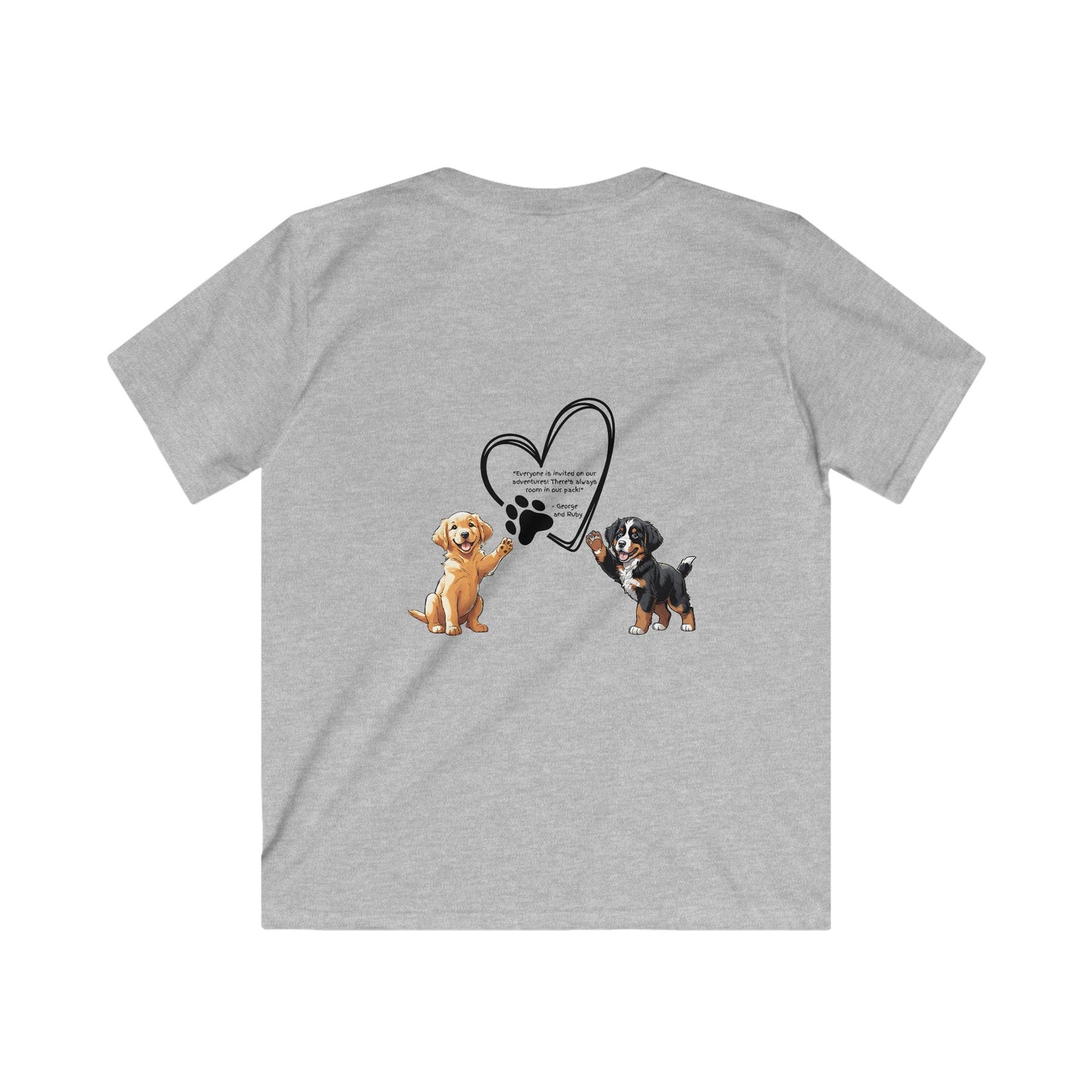 Kids T-Shirt, Inspired SEL Quote from The Adventures of George and Ruby book series, Children's Book Gift, Softstyle Youth