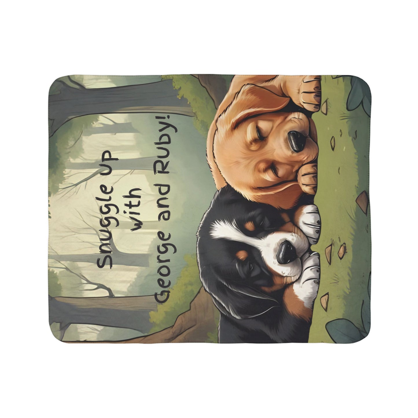 Character Fleece Blanket - Snuggle up with George and Ruby