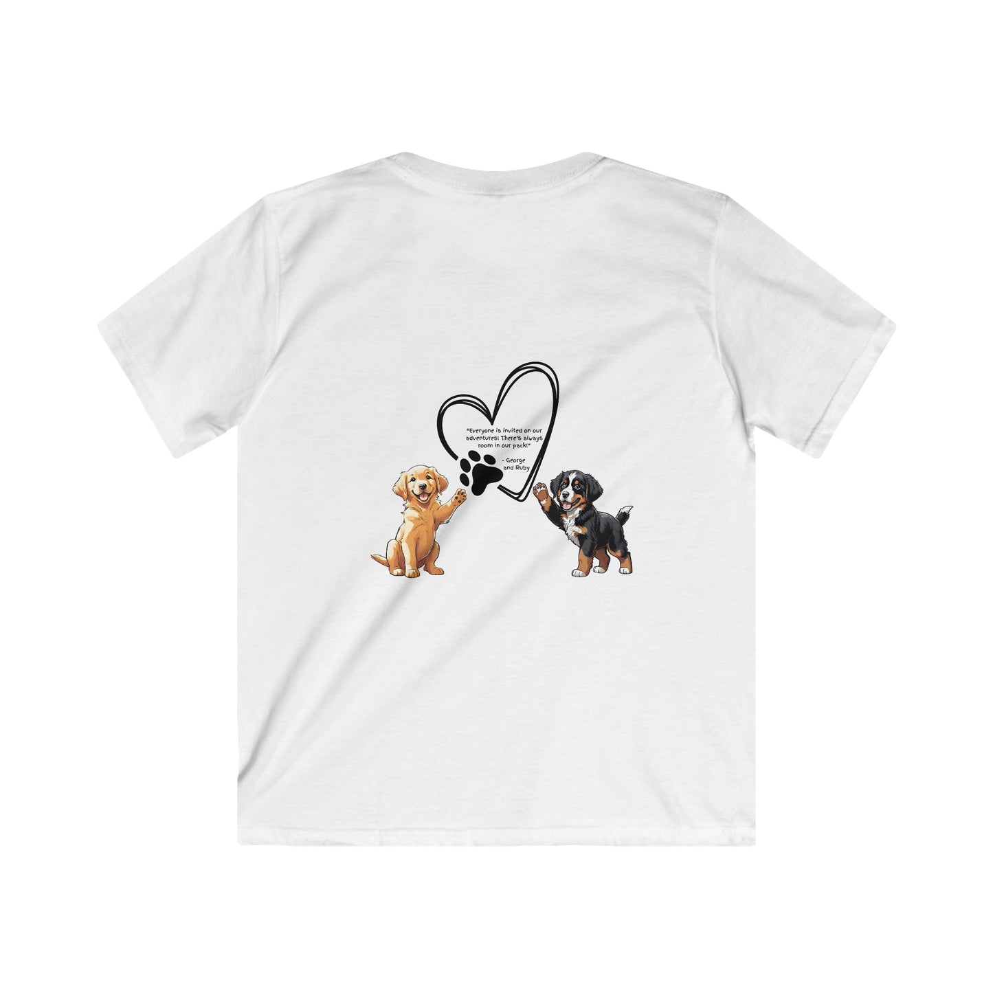 Kids T-Shirt, Inspired SEL Quote from The Adventures of George and Ruby book series, Children's Book Gift, Softstyle Youth