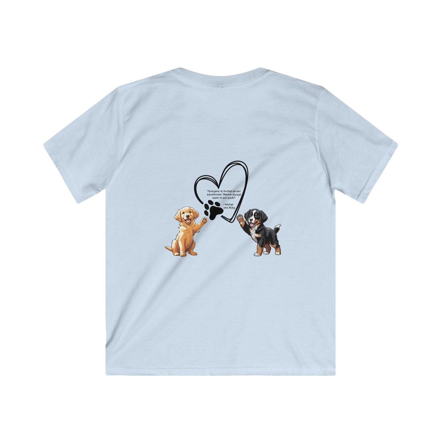 Kids T-Shirt, Inspired SEL Quote from The Adventures of George and Ruby book series, Children's Book Gift, Softstyle Youth