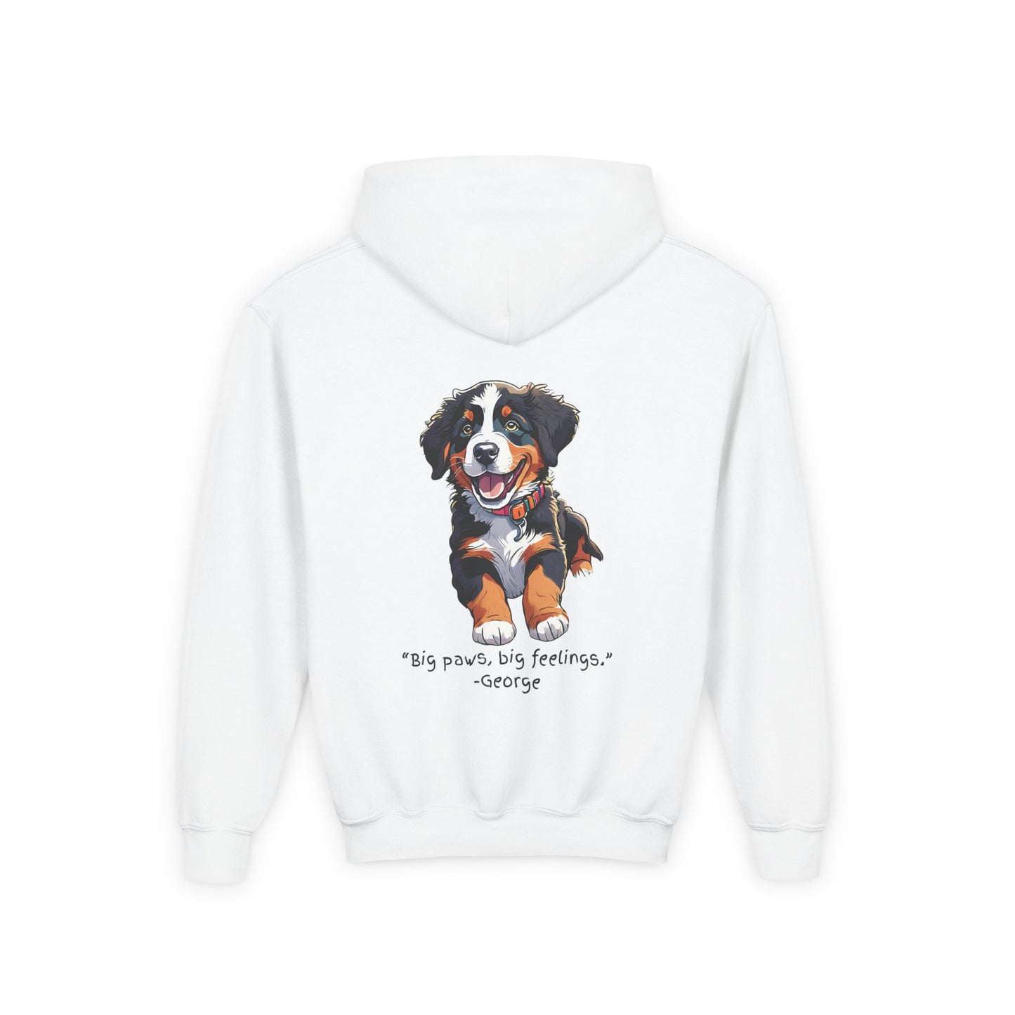 Youth Hoodie featuring George from "The Adventures of George and Ruby," SEL Quote Sweatshirt, George and Ruby Inspired Apparel