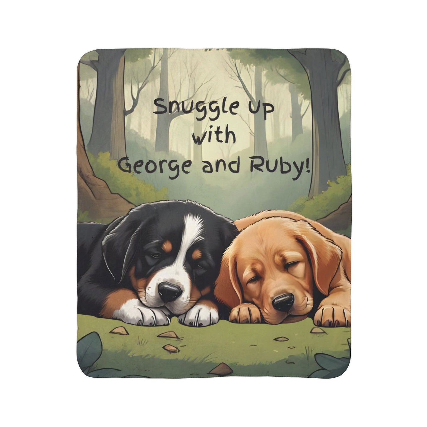 Character Fleece Blanket - Snuggle up with George and Ruby