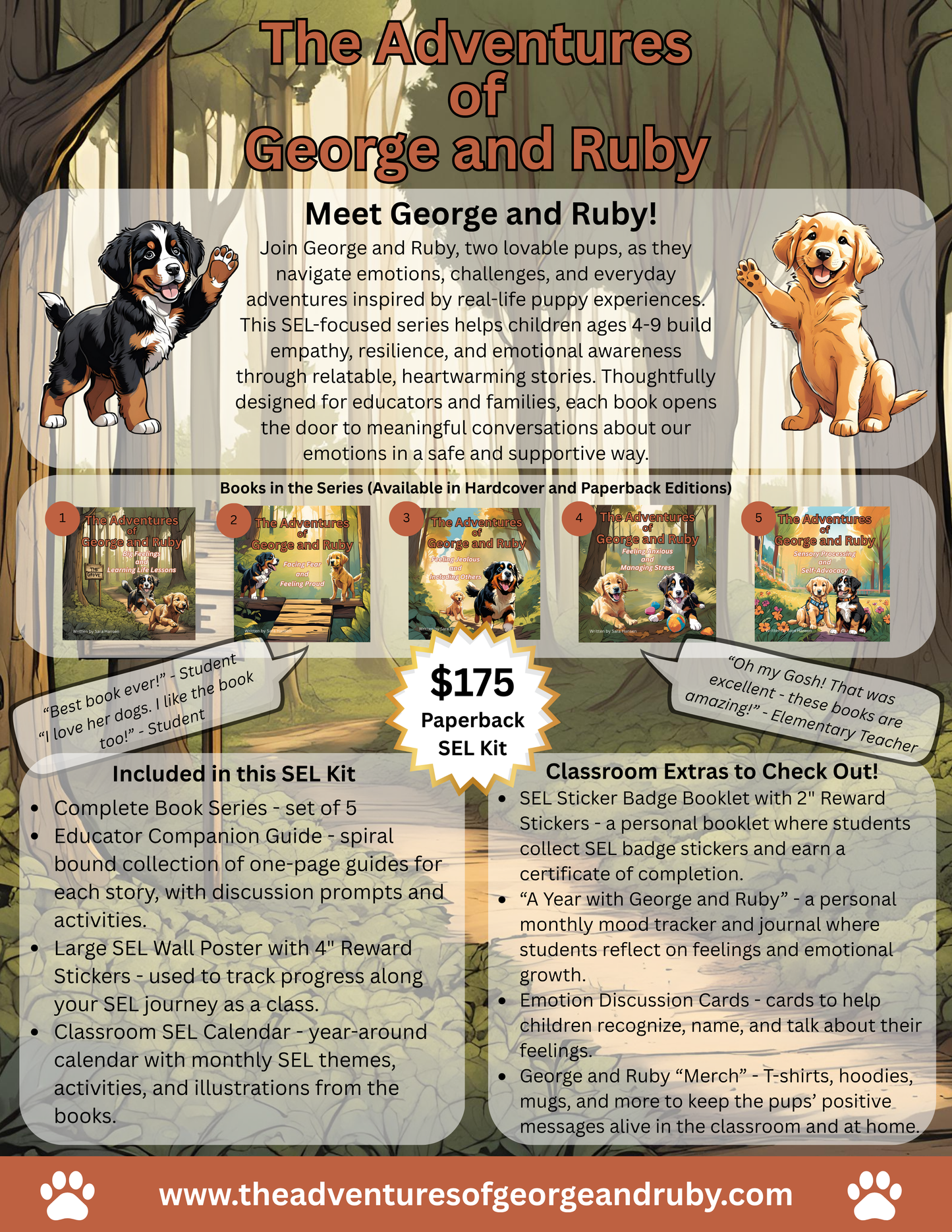 George & Ruby Classroom SEL Kit - Paperback Edition